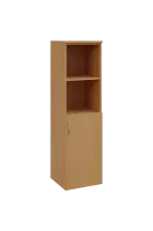 N 4 - 4DN2 kancelářská skříň, 1-dveřová/nika, pravá, 1450x400x400, buk Royal